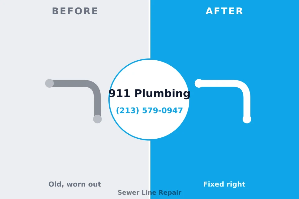 Before and after: plumbing repair Sherwood, OH